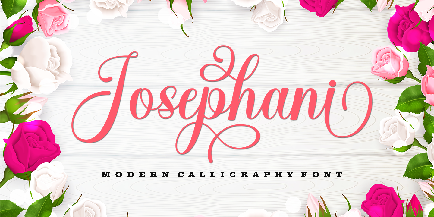 Пример шрифта Josephani Script #1